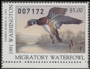 Picture of 1991 Washington Duck Stamp MNH VF