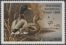 Picture of 1995 Wisconsin Duck Stamp MNH VF