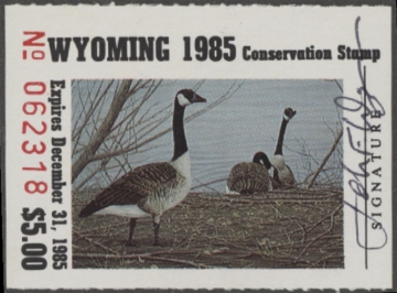 Picture of 1985 Wyoming Duck Stamp Used VF