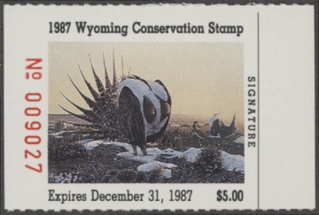 Picture of 1987 Wyoming Duck Stamp MNH VF
