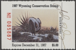 Picture of 1987 Wyoming Duck Stamp Used VF