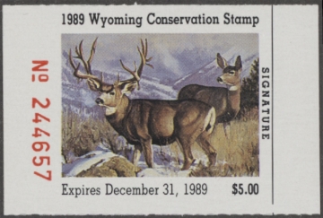 Picture of 1989 Wyoming Duck Stamp MNH VF
