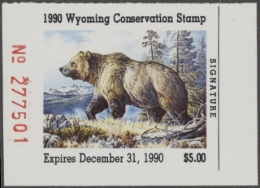Picture of 1990 Wyoming Duck Stamp MNH VF
