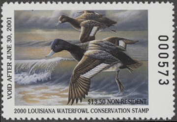 Picture of 2000 Louisiana Duck Stamp MNH VF