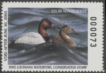 Picture of 2002 Louisiana Duck Stamp MNH VF