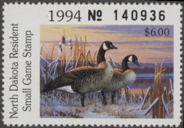Picture of 1994 North Dakota Duck Stamp MNH VF