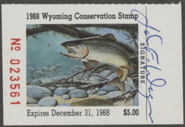 Picture of 1988 Wyoming Duck Stamp Used VF