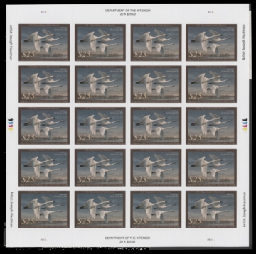 Picture of RW90 2023 Duck Stamp Full Sheet of 20 MNH VF