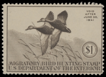 Picture of RW7 1940 Duck Stamp  Unsigned F-VF