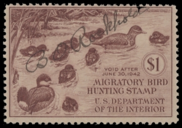 Picture of RW8 1941 Duck Stamp  Used F-VF