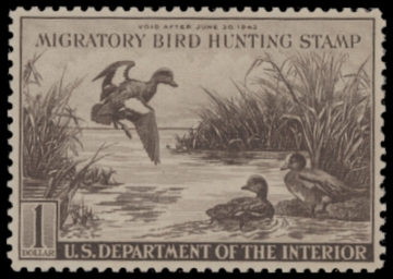 Picture of RW9 1942 Duck Stamp  MNH F-VF
