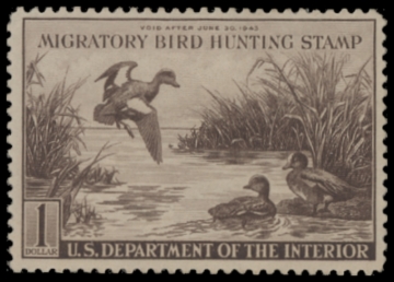 Picture of RW9 1942 Duck Stamp  MNH F-VF