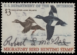 Picture of RW36 1969 Duck Stamp  Used F-VF