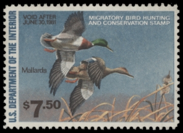 Picture of RW47 1980 Duck Stamp  Unsigned F-VF