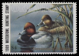 Picture of 1989 Governor's Edition Oklahoma Duck Stamp MNH VF