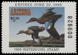 Picture of 1989 Arizona Duck Stamp MNH VF