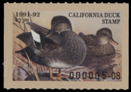 Picture of 1991 California Duck Stamp MNH VF