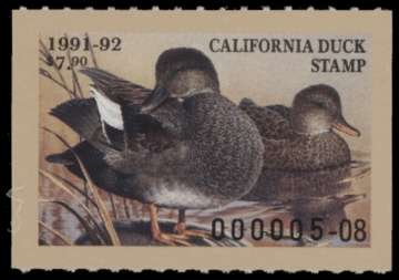 Picture of 1991 California Duck Stamp MNH VF