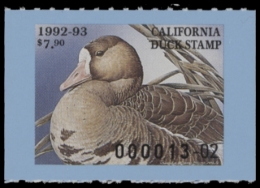 Picture of 1992 California Duck Stamp MNH VF
