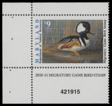Picture of 2010 Maryland Duck Stamp MNH VF