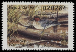 Picture of 1992 Kentucky Duck Stamp MNH VF