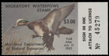 Picture of 1981 Maryland Duck Stamp MNH VF