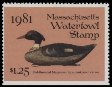 Picture of 1981 Massachusetts Duck Stamp MNH VF