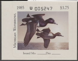 Picture of 1985 Michigan Duck Stamp MNH VF