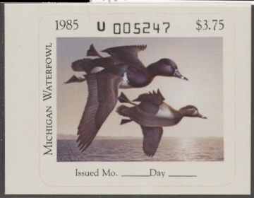 Picture of 1985 Michigan Duck Stamp MNH VF