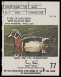 Picture of 1976 Mississippi Duck Stamp - First of State MNH VF