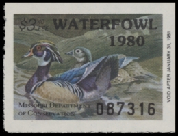 Picture of 1980 Missouri Duck Stamp MNH VF