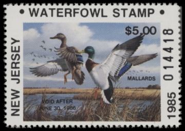 Picture of 1985 New Jersey Duck Stamp -  MNH VF