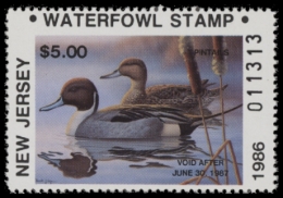 Picture of 1986 New Jersey Duck Stamp MNH VF