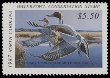 Picture of 1987 North Carolina Duck Stamp MNH VF