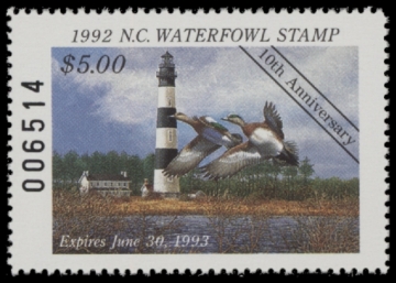 Picture of 1992 North Carolina Duck Stamp MNH VF