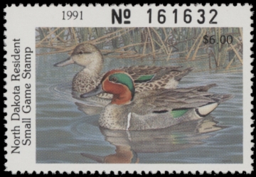 Picture of 1991 North Dakota Duck Stamp MNH VF