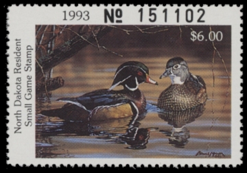 Picture of 1993 North Dakota Duck Stamp MNH VF