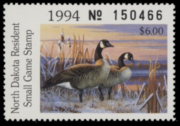 Picture of 1994 North Dakota Duck Stamp MNH VF