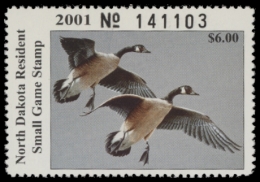 Picture of 2001 North Dakota Duck Stamp MNH VF