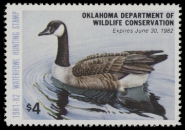 Picture of 1981 Oklahoma Duck Stamp MNH VF