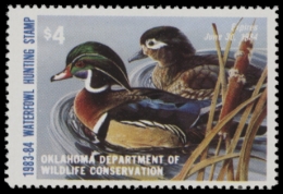 Picture of 1983 Oklahoma Duck Stamp MNH VF