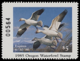 Picture of 1985 Oregon Duck Stamp MNH VF