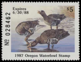 Picture of 1987 Oregon Duck Stamp MNH VF