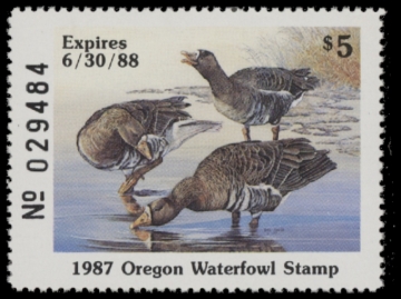 Picture of 1987 Oregon Duck Stamp MNH VF