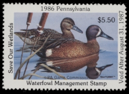 Picture of 1986 Pennsylvania Duck Stamp MNH VF
