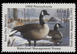 Picture of 1992 Pennsylvania Duck Stamp MNH VF