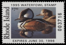 Picture of 1995 Rhode Island Duck Stamp MNH VF
