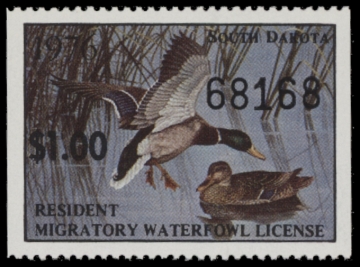 Picture of 1976 South Dakota Duck Stamp - First of State MNH VF