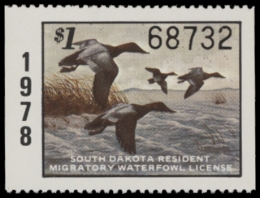 Picture of 1978 South Dakota Duck Stamp MNH VF