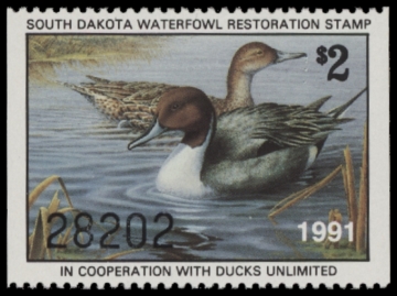 Picture of 1991 South Dakota Duck Stamp MNH VF